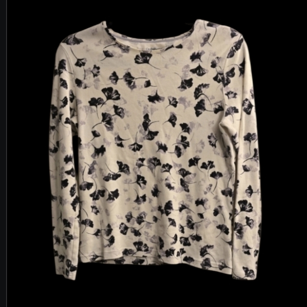 Croft and Barrow Floral Long Sleeve Top. Size small